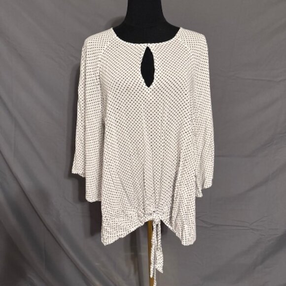 FRED DAVID Polka Dot Blouse Size 2X - Picture 1 of 3